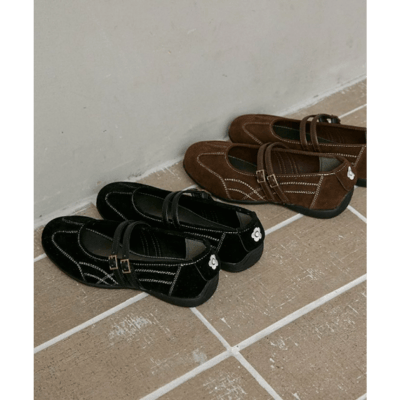 【 MARY QUANT 】麂皮感瑪莉珍運動鞋3