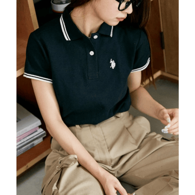 【 U.S. POLO ASSN. 】日本別注款 ✨ 復古條紋小 Logo 刺繡 POLO 衫4