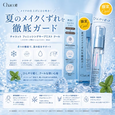 【 Chacott 】  COOL 定妝保濕噴霧｜爆汗人的命定款 🩵❄️1