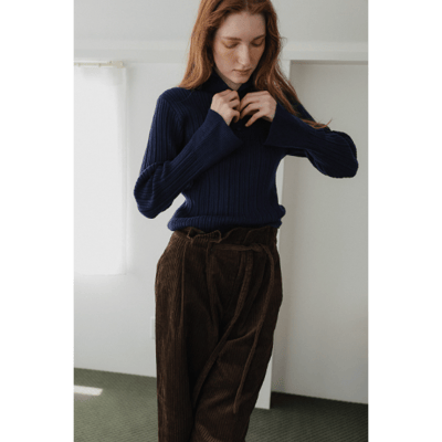 【 tento 】Lace-Trim V-Neck Knit Sweater｜蕾絲V領針織毛衣3