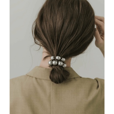 【日本DISCOAT】金屬球髮圈3