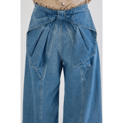 【 RODEO CROWNS WIDE BOWL】大蝴蝶結丹寧褲 再入荷8