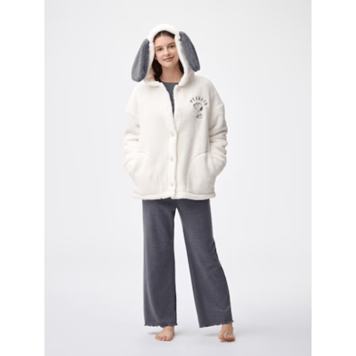 【日本GU 】史努比聯名！棉花糖居家外套7