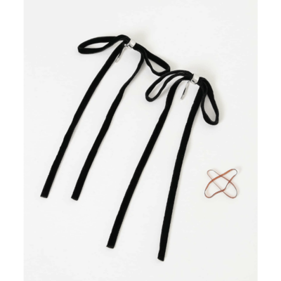 【 SMELLY 】WEB 與部分店舖限定 絲絨蝴蝶結髮夾組3