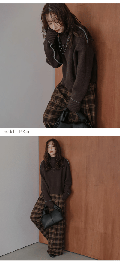 【日本 直送 】雙面穿 2-way 撞色設計 針織上衣11