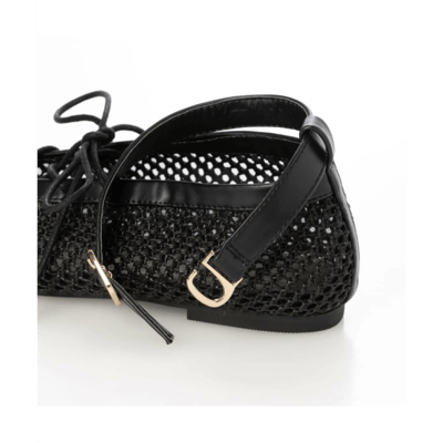 【 EVOL 】輕盈軟質網眼綁帶平底鞋5