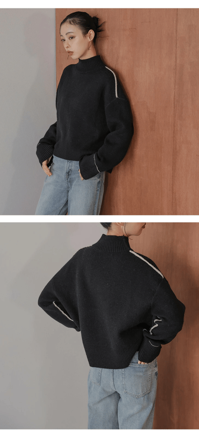 【日本 直送 】雙面穿 2-way 撞色設計 針織上衣6