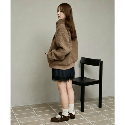 【 MARY QUANT × PUBLUX 】別注滿版花朵毛絨外套12
