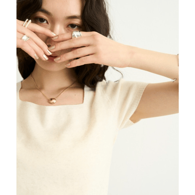 【 Lutim by u 】鎖骨線條柔膚針織上衣4