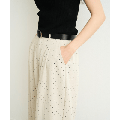 【 Lutim by u 】點點雙褶寬褲8