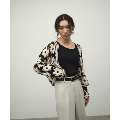 【 Lutim by u 】手工感勾編針織小外套2