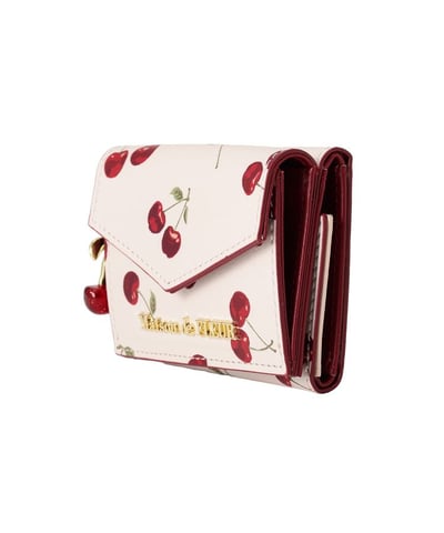 【 Maison de FLEUR 】Cerise Claire 櫻桃三摺零錢短夾 🍒2