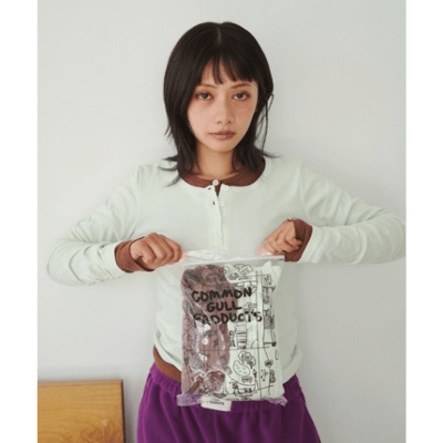 【Mai-Shin】亨利領口袋長袖 TEE2