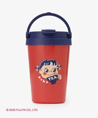 【 PEKO × Afternoon Tea 聯名系列 】  手把式不鏽鋼隨行杯 (350ml)3