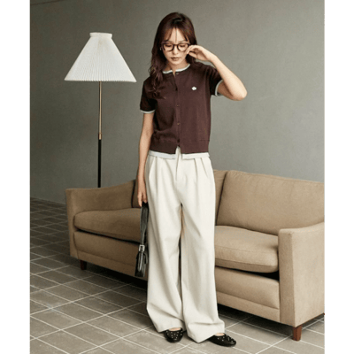 【 MARY QUANT 】限定展開・層次感短袖針織外套9