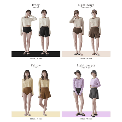【SEADRESS】三件式長袖比基尼泳衣套裝（附短褲）11