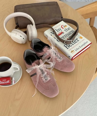 【日本DASCOAT】麂皮風緞面芭蕾運動鞋4