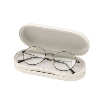 【日本3COINS】眼鏡&隱形眼鏡收納盒 奶茶色3