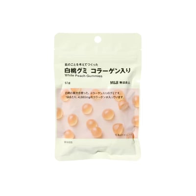 【日本MUJI】白桃口味 膠原蛋白機能性軟糖1