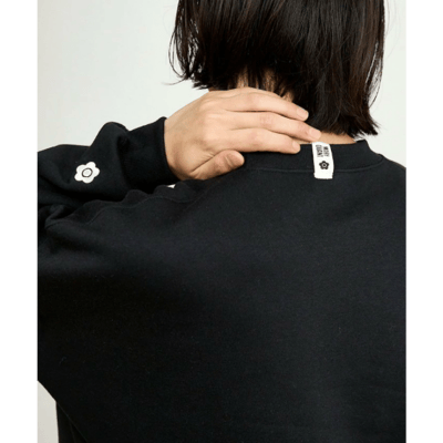 【 MARY QUANT × PUBLUX 】刷毛圓領 Logo 大學T3