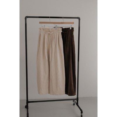 【 tento 】Wide-Leg Corduroy Pants｜高腰寬版燈芯絨長褲12