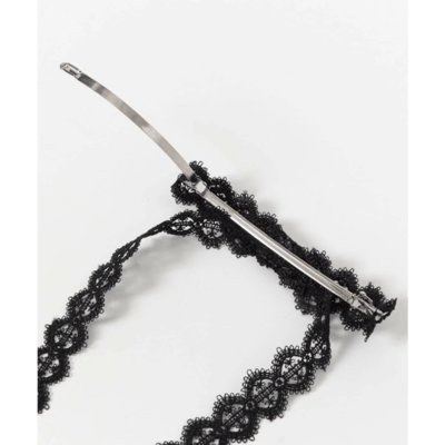 【日本DISCOAT】蕾絲緞帶髮夾5