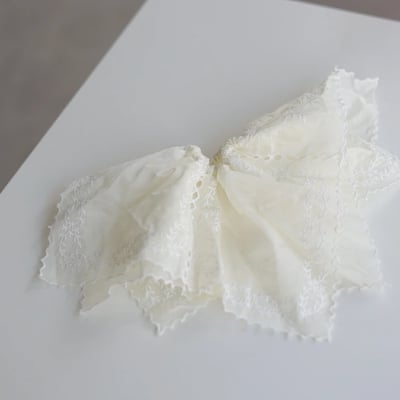 【日本直送 】刺繡蕾絲大腸髮圈3