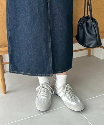 【日本DASCOAT】麂皮風緞面芭蕾運動鞋8