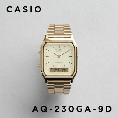 【 CASIO AQ-230GA-9DMQ 】金色雙顯款1