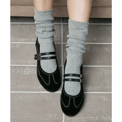 【 MARY QUANT 】麂皮感瑪莉珍運動鞋6