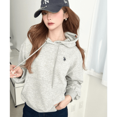 【 U.S. POLO ASSN 】經典刺繡短版連帽外套5