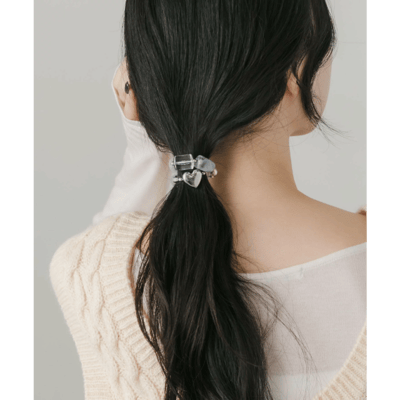 【日本DISCOAT】透明串珠造型髮圈2