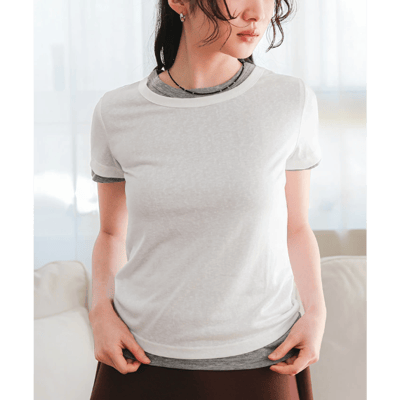 【 miette 】透膚短袖 T 恤套裝4