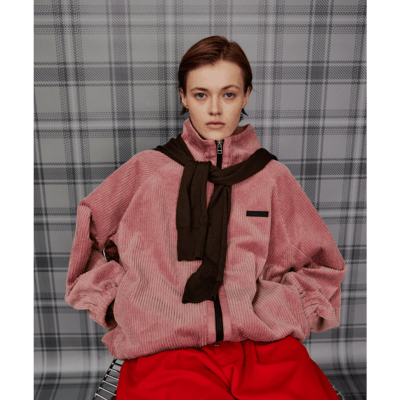 【 MAISON SPECIAL 】Corduroy High-Neck Blouson｜燈芯絨高領外套1
