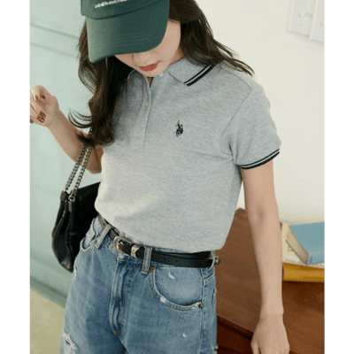 【 U.S. POLO ASSN. 】日本別注款 ✨ 復古條紋小 Logo 刺繡 POLO 衫6