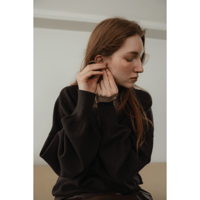 【 tento 】Lace-Trim V-Neck Knit Sweater｜蕾絲V領針織毛衣5