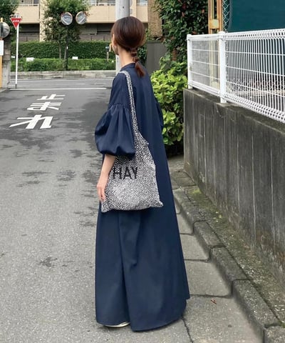 【CORNERS by KR 】大澎袖條紋襯衫連身裙2