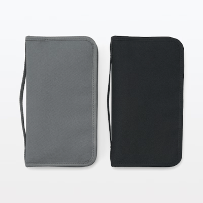 【日本MIJI 】附透明口袋的聚酯纖維護照套5