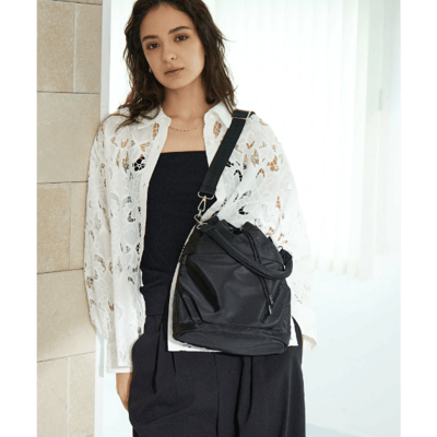 【 UNITED ARROWS 】撥水抽繩口袋包（はっ水加工）20