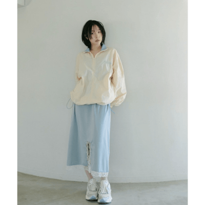 【 PILIT 】半拉鍊尼龍套頭衫6