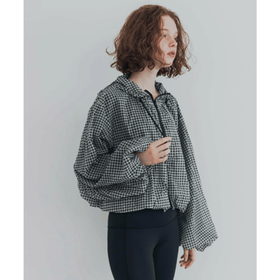 【 URBAN RESEARCH 】撥水透膚氣球袖短版外套6
