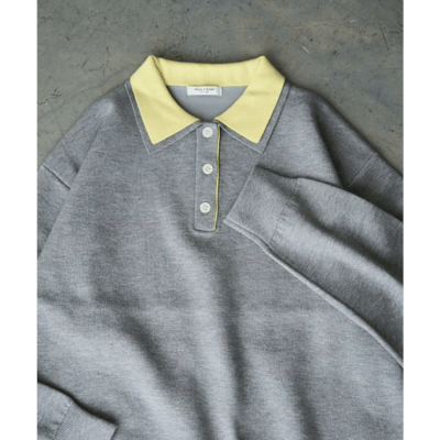 【 FREAK'S STORE 】撞色 POLO 領排釦針織上衣7
