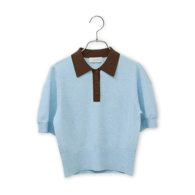 【 sellADAM ET ROPE' FEMME 】【定番】苧麻針織 POLO 衫6