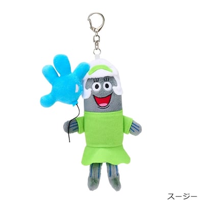 【 日本 PLAZA 】海綿寶寶「手套樂園」絨毛吊飾鑰匙圈4