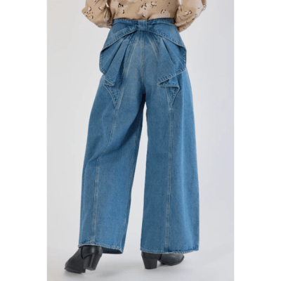 【 RODEO CROWNS WIDE BOWL】大蝴蝶結丹寧褲 再入荷4