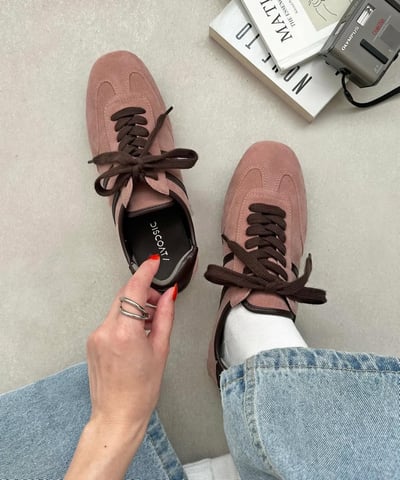 【日本DASCOAT】麂皮風緞面芭蕾運動鞋1