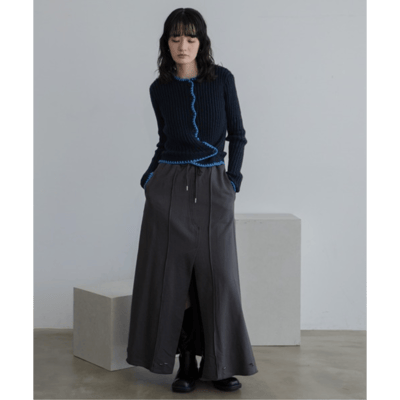 【日本VACANCY】撞色縫線針織開襟衫10