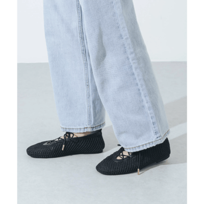 【 EVOL 】輕盈軟質網眼綁帶平底鞋3