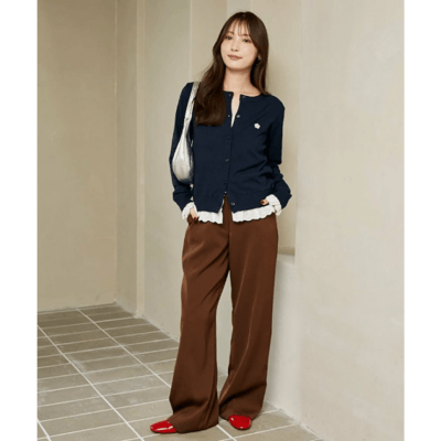 【 MARY QUANT × PUBLUX 】別注蕾絲拼接針織開襟衫7