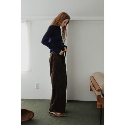 【 tento 】Lace-Trim V-Neck Knit Sweater｜蕾絲V領針織毛衣9